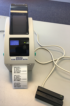 Health Card Label Swipe Printer